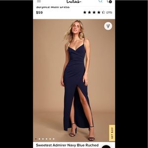 Lulu’s navy blue bridesmaid dress - never worn! Tags still attached.